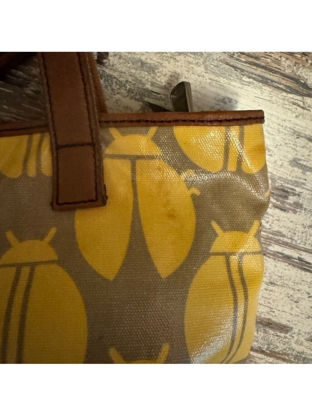 Fossil Key Per Set Tote Crossbody Bag and Wallet Ladybug - Picture 14 of 15
